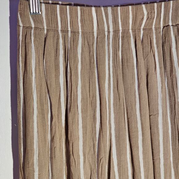One 5 One Wide Legged Palazzo Style Pants Sz Sm Gypsy Lounge Mocha Mousse - Picture 2 of 5